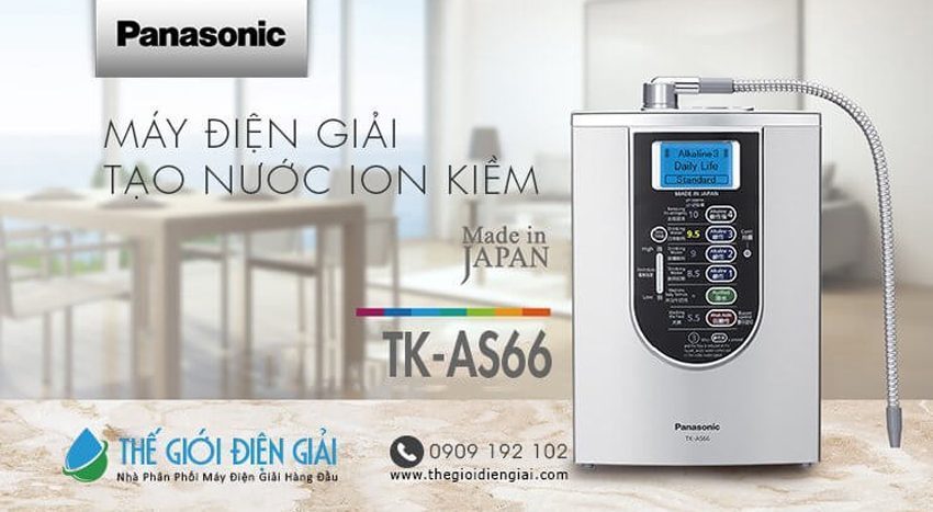 Máy lọc nước tạo ion kiềm Panasonic TK-AS66 - Hàng chính hãng