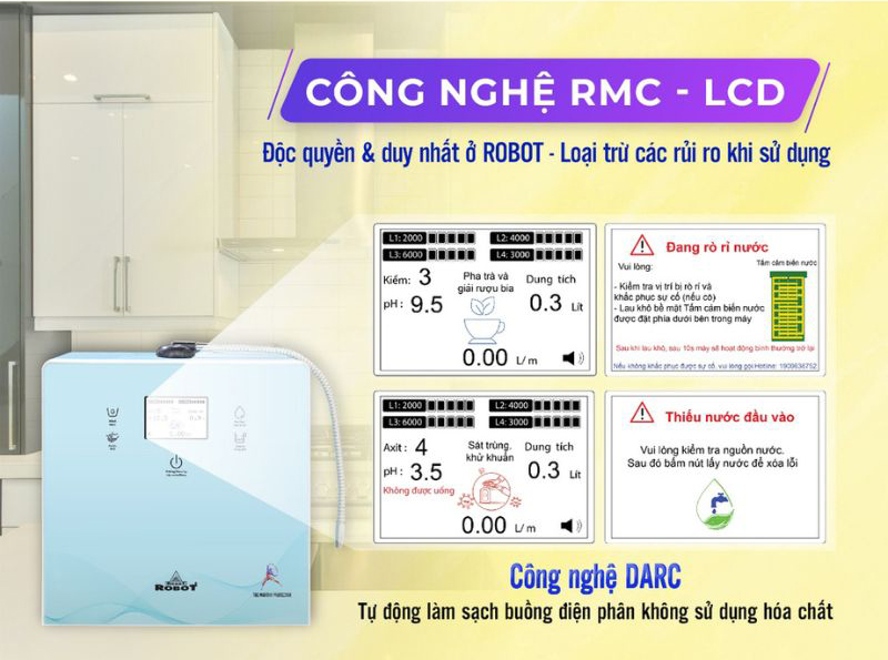 Máy lọc nước điện giải ion kiềm Robot IonPrince 37 - Hàng chính hãng