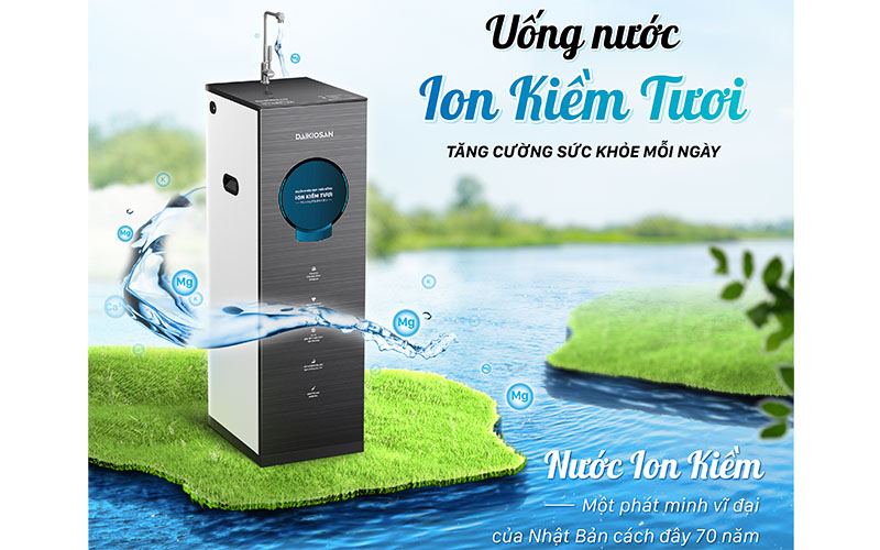 Máy lọc nước ion kiềm tươi Daikiosan DN104 - Hàng chính hãng