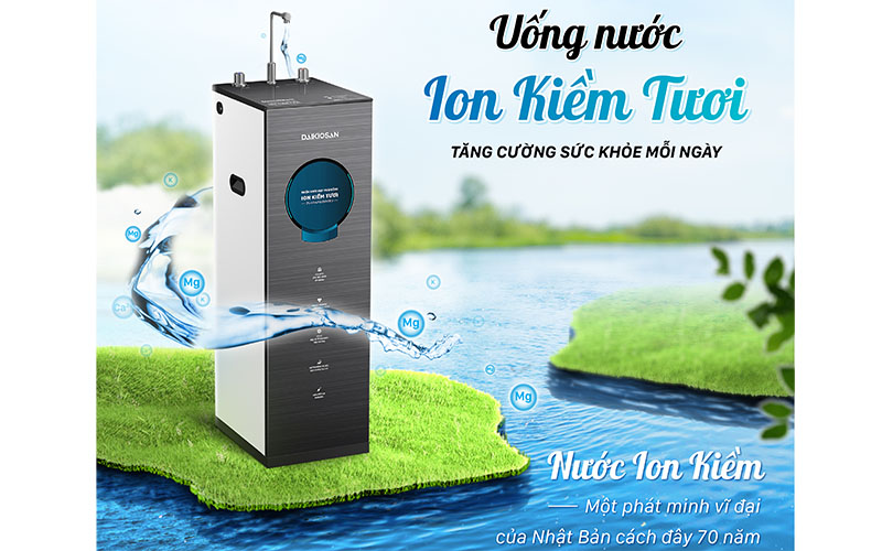 Máy lọc nước ion kiềm tươi nóng nguội Daikiosan DN204 - Hàng chính hãng