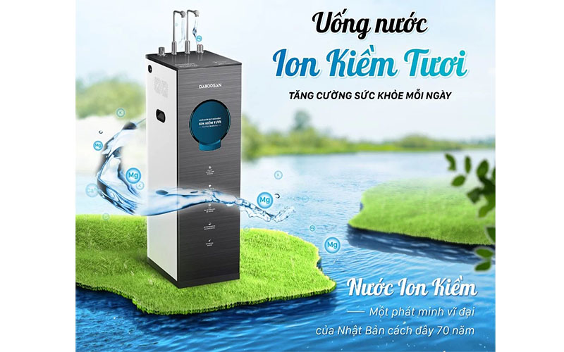 Máy lọc nước Ion kiềm tươi nóng lạnh nguội Daikiosan DN304  - Hàng chính hãng