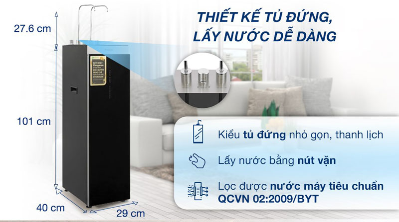 Máy lọc nước RO nóng lạnh Hydrogen Kangaroo KG12A6  - Hàng chính hãng