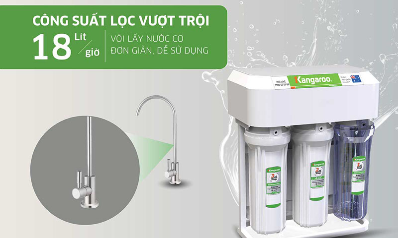 Máy lọc nước Kangaroo Hydrogen KGHP10K2 - Hàng chính hãng