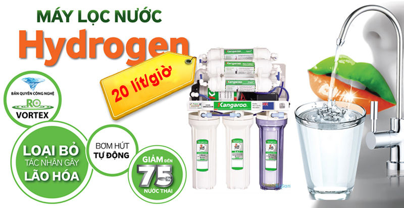 Máy lọc nước Kangaroo Hydrogen KG100HG - Hàng chính hãng