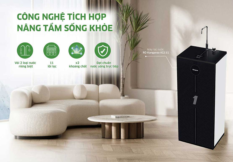 Máy lọc nước Kangaroo Hydrogen KG111 - Hàng chính hãng