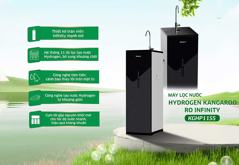 Máy lọc nước Kangaroo Hydrogen Infinity KGHP11S5 - Hàng chính hãng