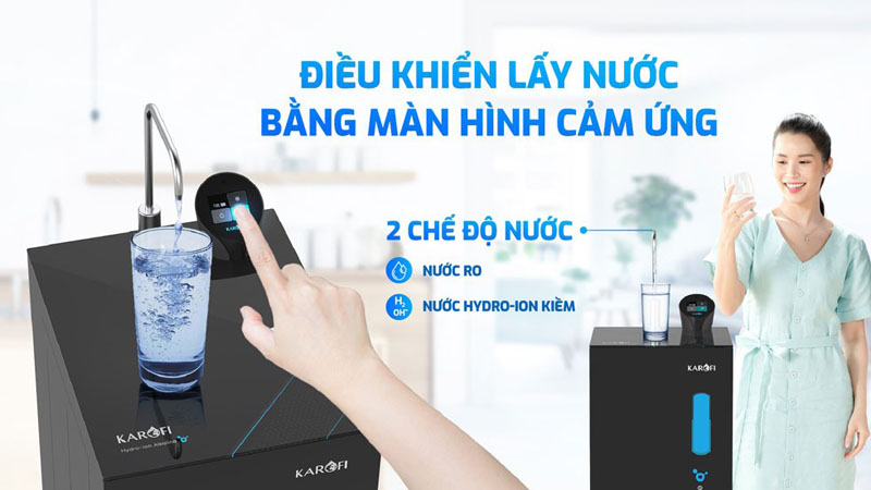 Máy lọc nước Hydro-ion kiềm Karofi KAE-S68 - Hàng chính hãng