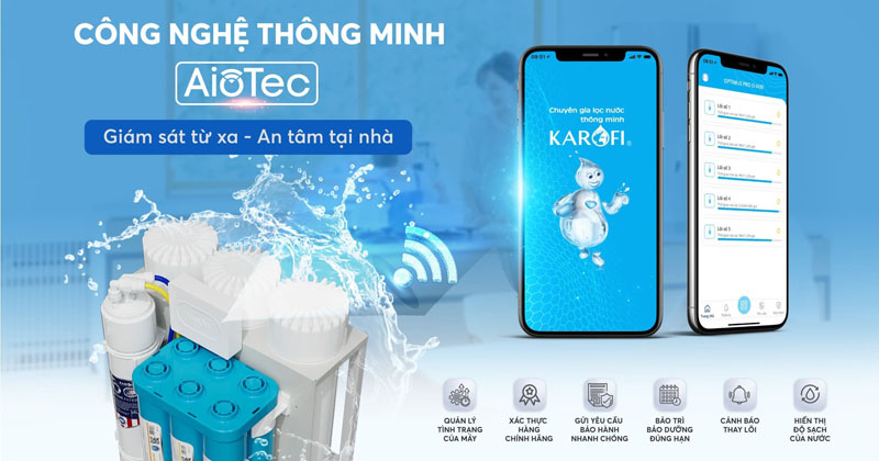 Máy lọc nước Karofi KAQ-U96 - Hàng chính hãng