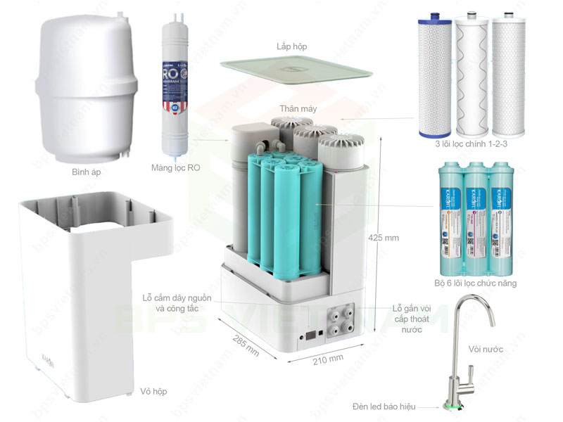 Máy lọc nước Karofi KAQ-U98 - Hàng chính hãng
