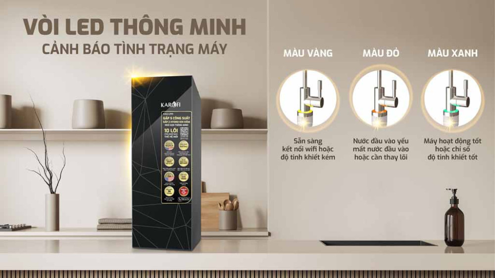Máy lọc nước Karofi KAQ-U99 - Hàng chính hãng