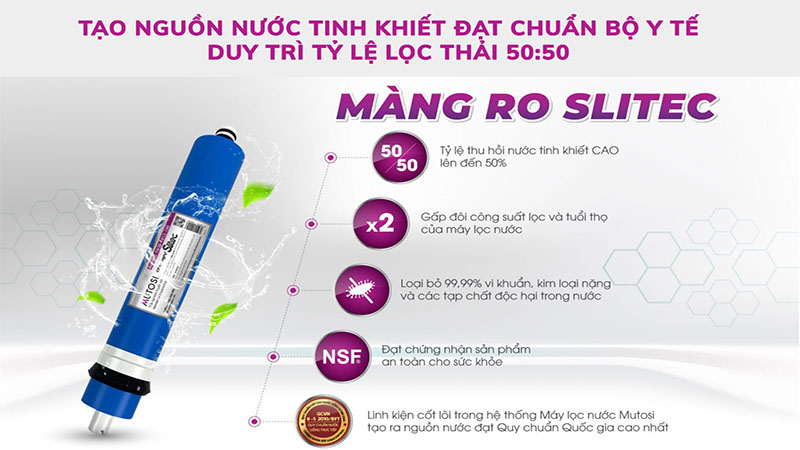Máy lọc nước không tủ Mutosi MP-192 - Hàng chính hãng