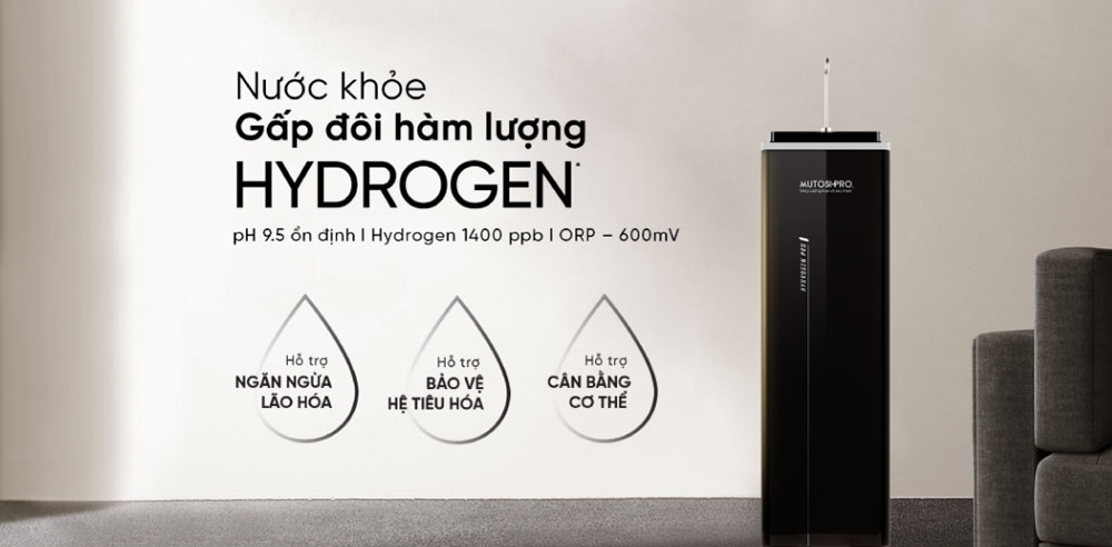 Máy lọc nước Hydrogen pro ion kiềm Mutosi MP-F081-H3 - Hàng chính hãng