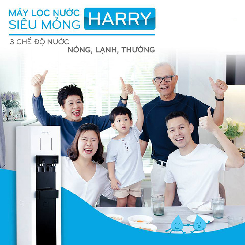 Có 3 chế độ nước: Nóng - Lạnh và nước thường