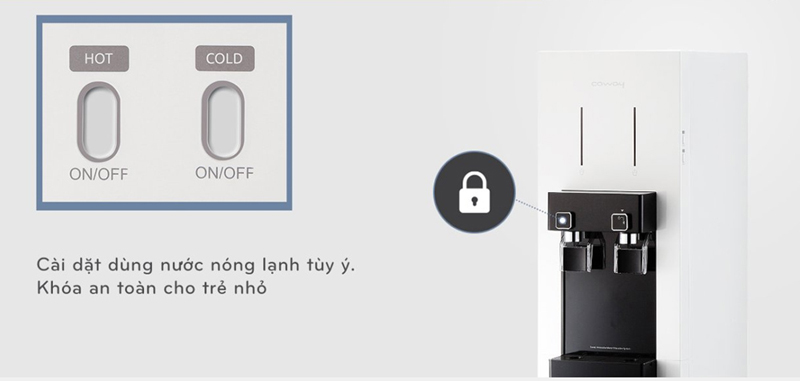 Khóa vòi nước nóng tránh bỏng phù hợp với các gia đình có trẻ nhỏ