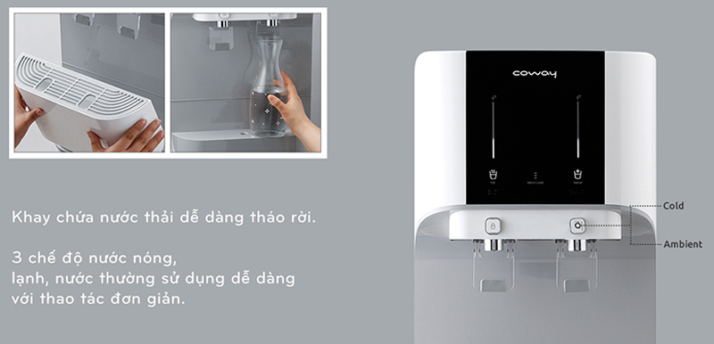 Máy lọc nước nóng lạnh Coway CHP-671R - Hàng chính hãng