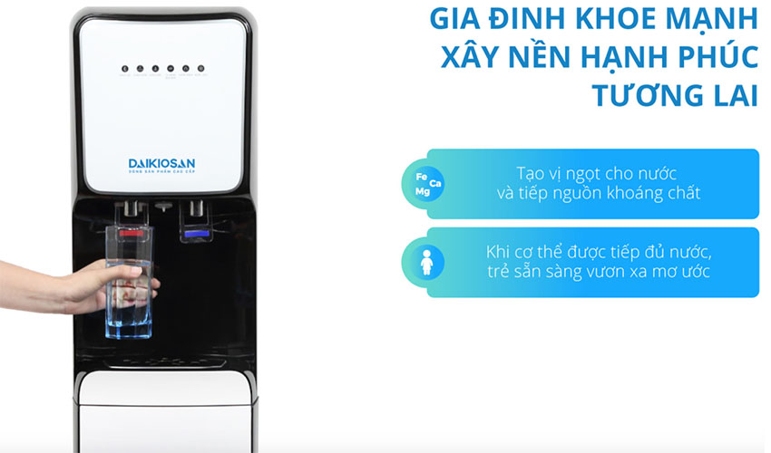 Tính năng của Máy lọc nước nóng lạnh Daikiosan DSW-40507C