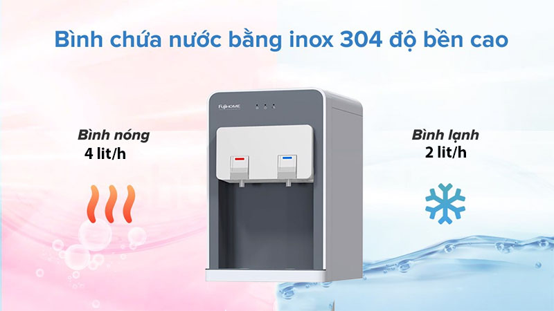 Máy lọc nước nóng lạnh Fujihome WP507C - Hàng chính hãng