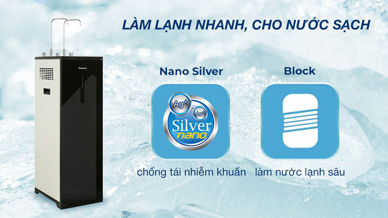 Máy lọc nước RO nóng nguội lạnh Kangaroo KG10A18 - Hàng chính hãng