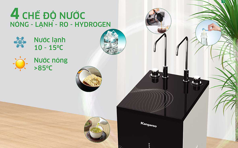 Máy lọc nước Kangaroo Hydrogen nóng lạnh KG10A68 - Hàng chính hãng