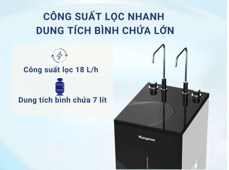 Máy lọc nước Kangaroo Hydrogen nóng lạnh KG10A68 - Hàng chính hãng
