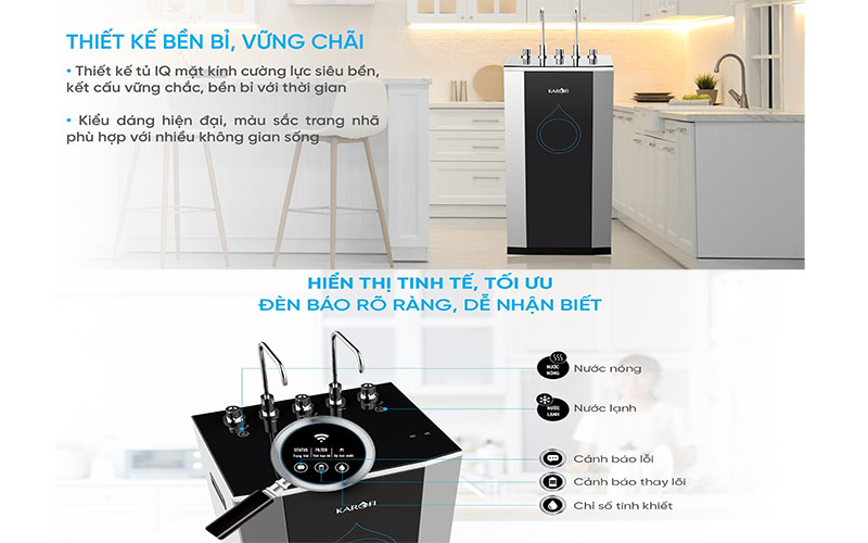 Máy lọc nước nóng lạnh Karofi KAD–D50 - Hàng chính hãng