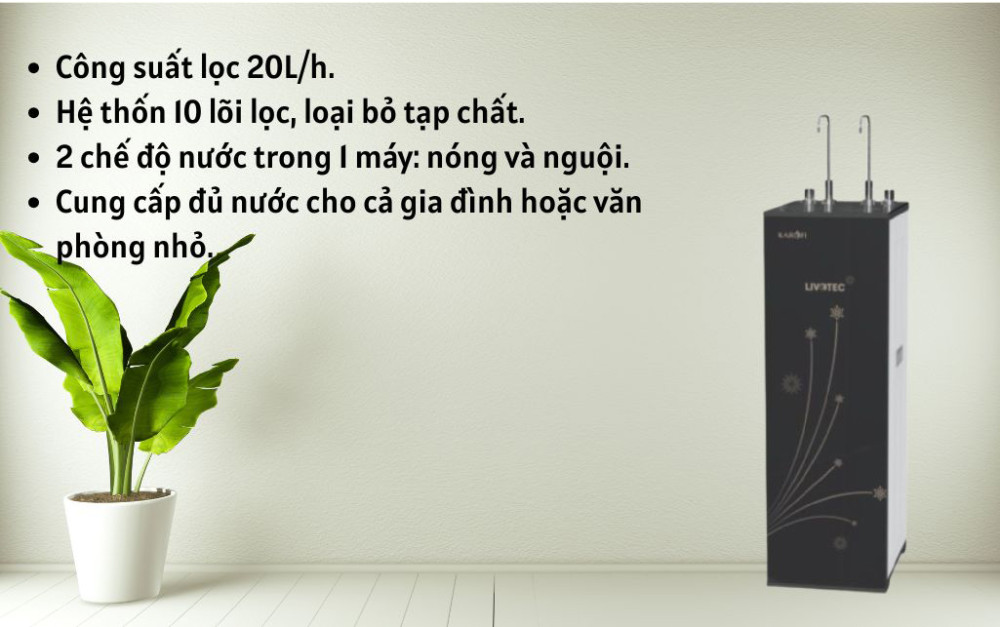 Tính năng nổi bật của máy lọc nước Karofi Livotec 615S