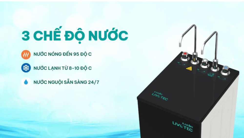 Máy lọc nước nóng lạnh Karofi LIVOTEC 630 - Hàng chính hãng
