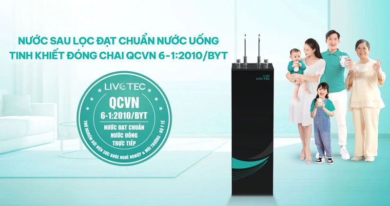 Máy lọc nước nóng lạnh Karofi Livotec 615 - Hàng chính hãng