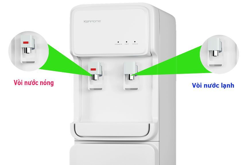 Máy lọc nước nóng lạnh KoriHome WPK-913 - Hàng chính hãng