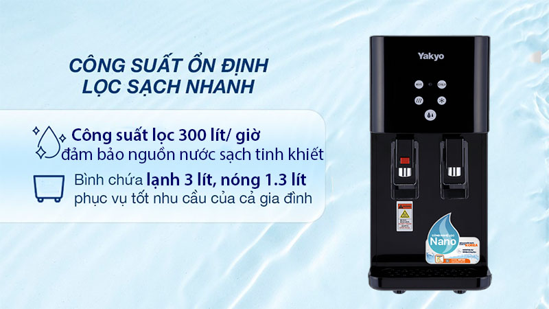 Máy lọc nước nóng lạnh Nano Yakyo TP-219AK - Hàng chính hãng