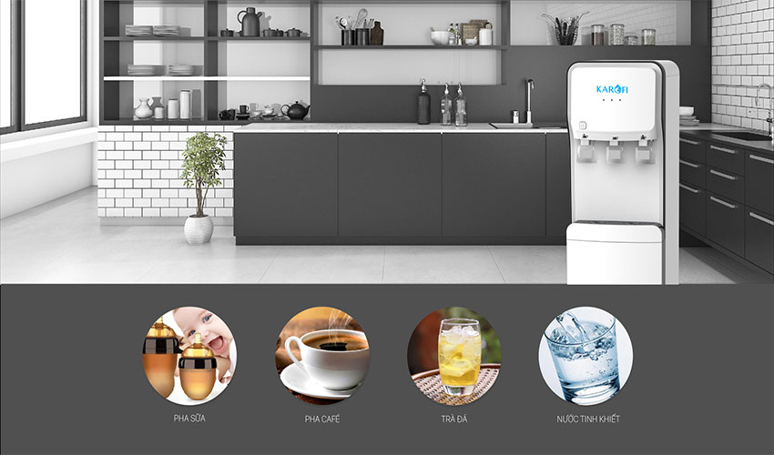 Máy lọc nước nóng lạnh RO Karofi HC18-RO - Hàng chính hãng
