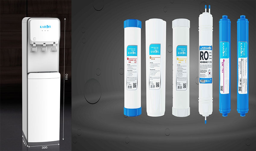 Máy lọc nước nóng lạnh RO Karofi HC18-RO - Hàng chính hãng