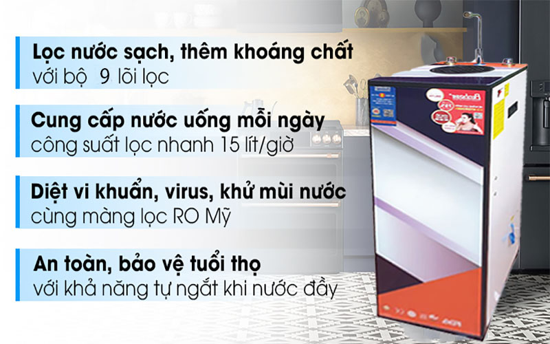 Máy lọc nước nóng lạnh RO Penhose PH-979 - Hàng chính hãng