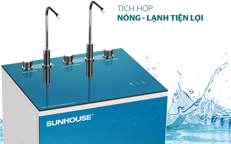 Máy lọc nước RO nóng lạnh Sunhouse SHA76211CK - Hàng chính hãng