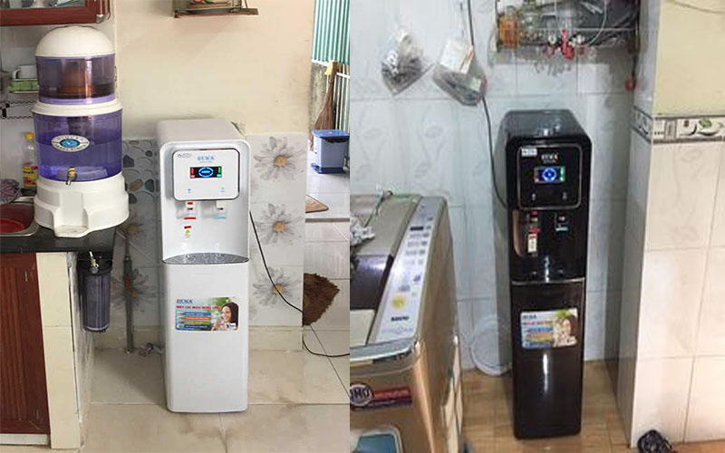 Máy lọc nước nóng lạnh Rewa RW-RO.NA-816S ( Đen, Trắng ) - Hàng chính hãng