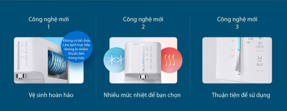 Máy lọc nước nóng lạnh Wells SUPER COOLING - Hàng chính hãng