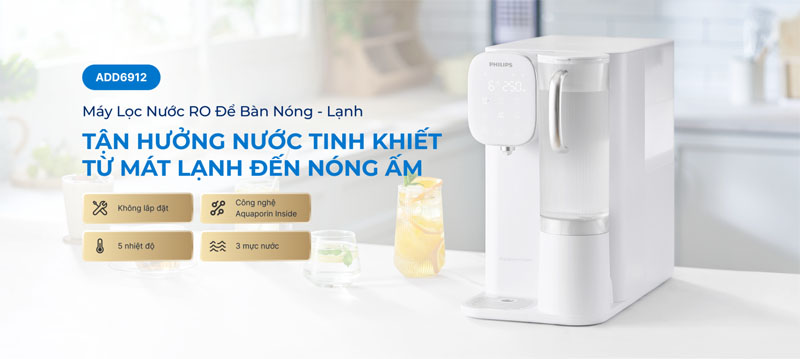 Máy lọc nước để bàn Philips ADD6912 - Hàng chính hãng