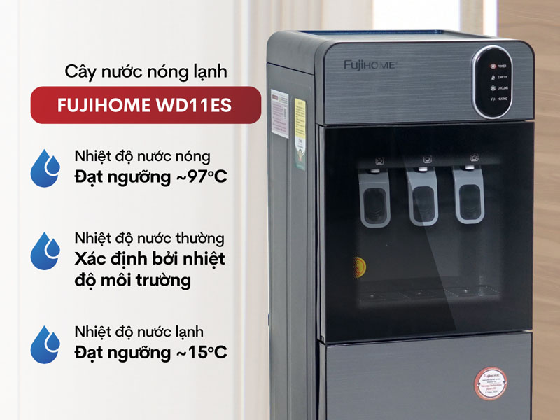 Cây nước nóng lạnh FujiHome WD11ES - Hàng chính hãng
