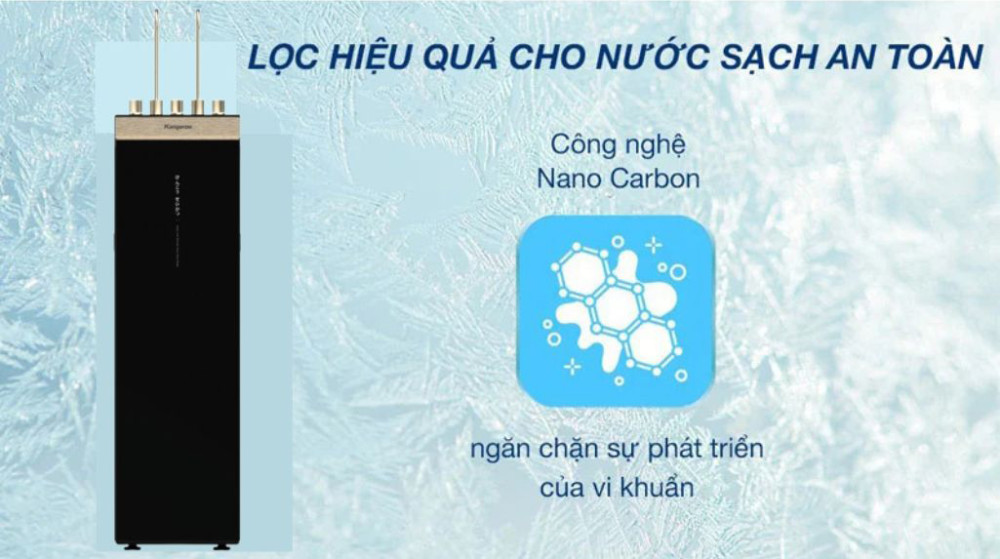 Máy lọc nước RO nóng lạnh Hydrogen ion kiềm Kangaroo KGHC12A2 - Hàng chính hãng