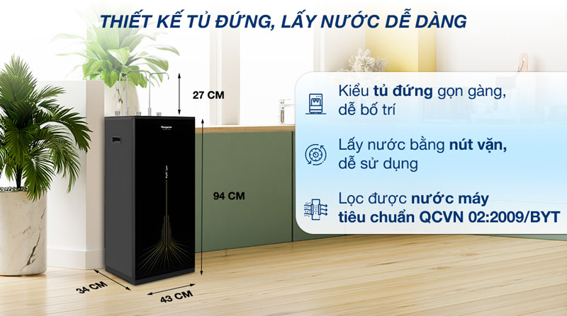 Máy lọc nước RO nóng nguội lạnh Kangaroo KG10A13 - Hàng chính hãng