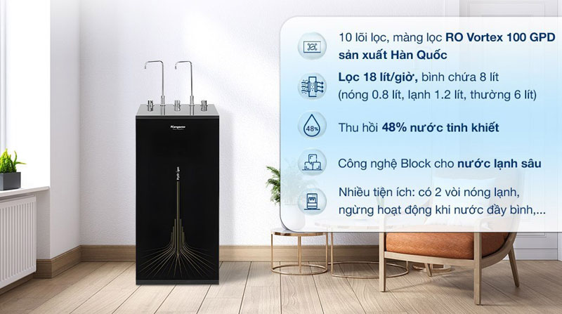 Máy lọc nước RO nóng nguội lạnh Kangaroo KG10A13 - Hàng chính hãng