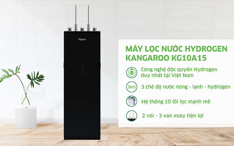 Máy lọc nước nóng lạnh Kangaroo KG10A15 - Hàng chính hãng