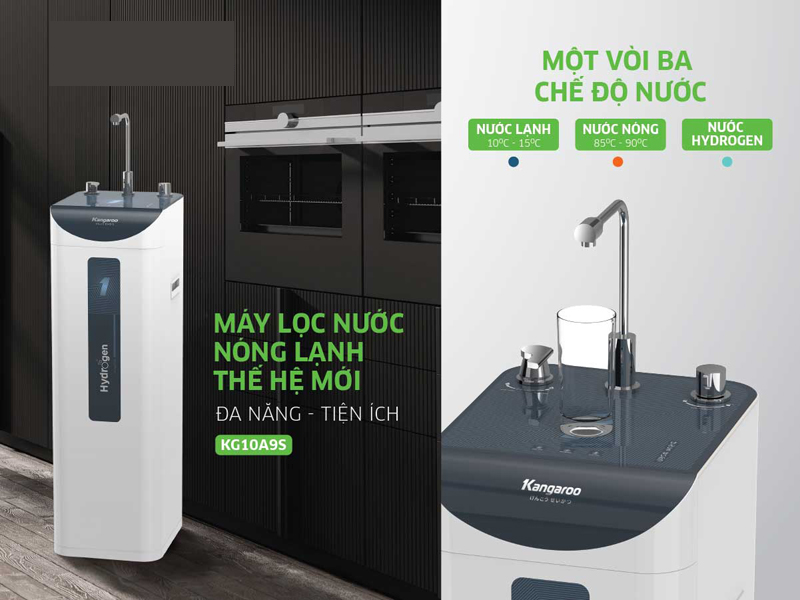 Máy lọc nước nóng lạnh Kangaroo KG10A9S - Hàng chính hãng