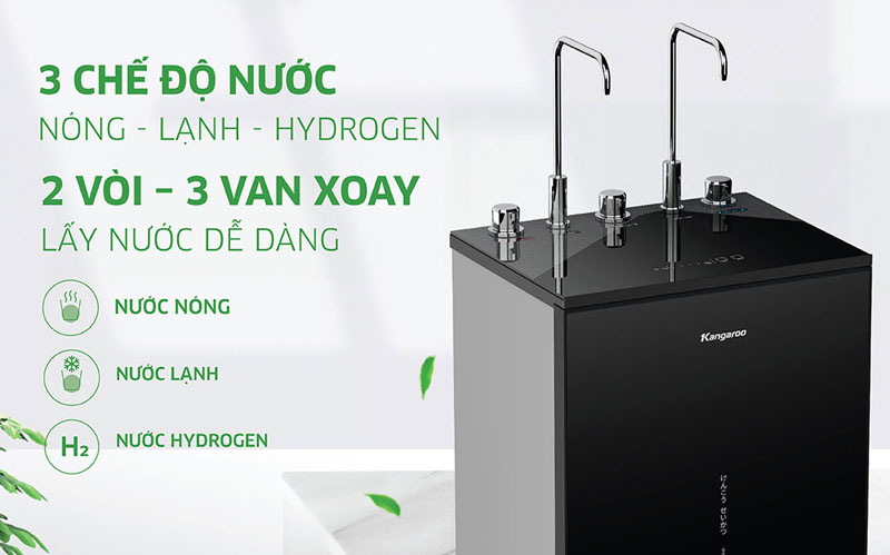 Máy lọc nước nóng lạnh Kangaroo Hydrogen Infinity KGHC10V6 - Hàng chính hãng