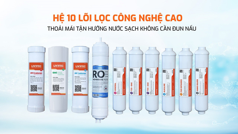 Máy lọc nước nóng lạnh Karofi Livotec LVT-628 - Hàng chính hãng