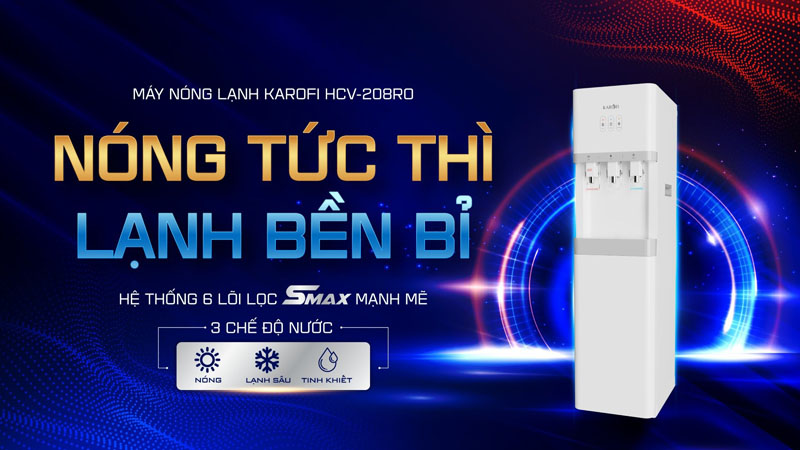 Máy nóng lạnh Karofi HCV208RO - Hàng chính hãng