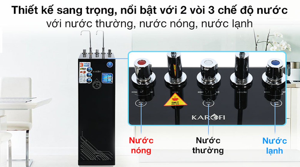 Máy lọc nước nóng lạnh Karofi KAD-D66 - Hàng chính hãng