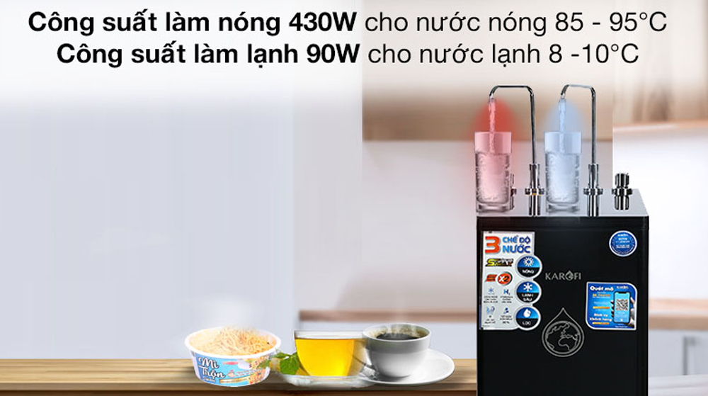 Máy lọc nước nóng lạnh Karofi KAD-D66 - Hàng chính hãng