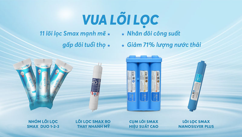 Máy lọc nước nóng lạnh Karofi KAD-D66S - Hàng chính hãng