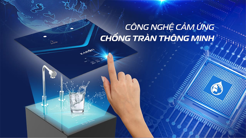 Công nghệ cảm ứng chống tràn – Tự động ngắt nước tức thì